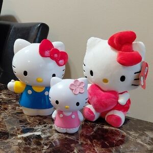 Lot of 3 2022-2023 Sanrio Hello Kitty Toys